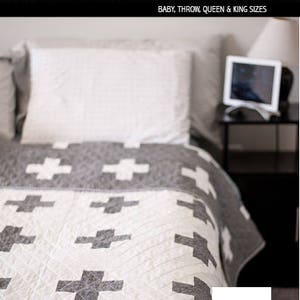 Double the Plus PDF quilt Pattern/ modern quilt pattern/ plus quilt/ easy plus quilt/ beginner quilt pattern/ quilt pattern/ modern quilt image 5