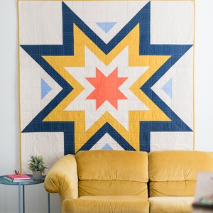 Expanding Stars Quilt Pattern/ Modern quilt pattern/ star quilt pattern/ throw quilt pattern/ easy quilt pattern/ quilt pattern/modern quilt image 8