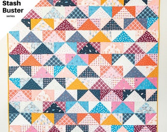 Lapptäcke Flygande Gäss PDF Quiltmönster/ Stash Buster Quiltmönster/ Modernt quiltmönster/quiltmönster/ Flygande Gäss Quiltmönster