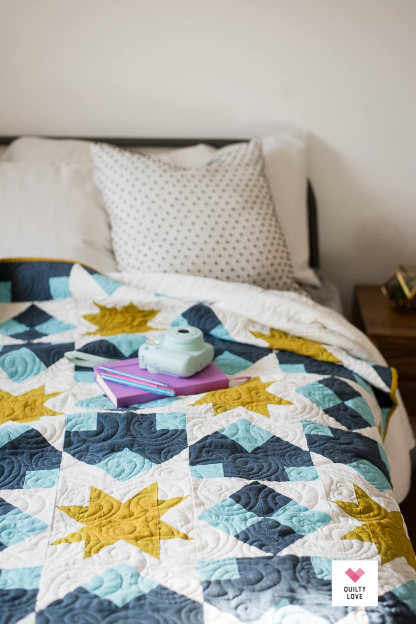 Night Stars PDF Quilt Pattern/ Star Quilt Pattern/ Modern Etsy