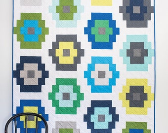 Quilty Beads PDF quilt Pattern/ modern quilt pattern/ jelly roll quilt pattern/easy quilt pattern/ jelly roll quilt/ quilt pattern/ quilt