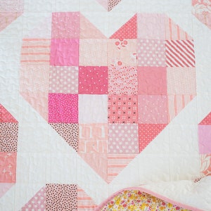 Scrappy Hearts PDF Quilt Pattern/ Heart Quilt Pattern/ Scrappy - Etsy