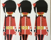 Kenneth Townsend Tile  | " Grenadier Guards" | Made in England | Scenes of London Series | 1960s