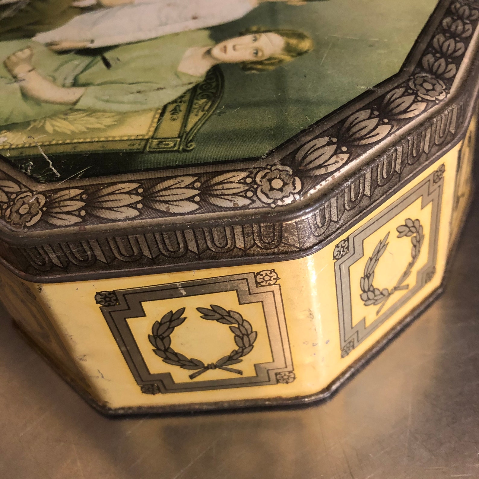 King Leopold III Belgium Chocolate Tin Finor Meurisse WWII Era Etsy