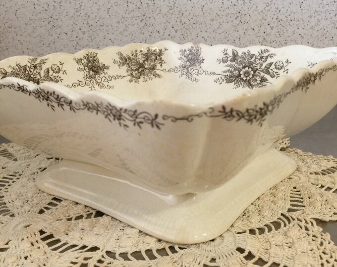 Transferware Bowl Henry Alcock & Co. Exeter Pattern | Antique Semi ...