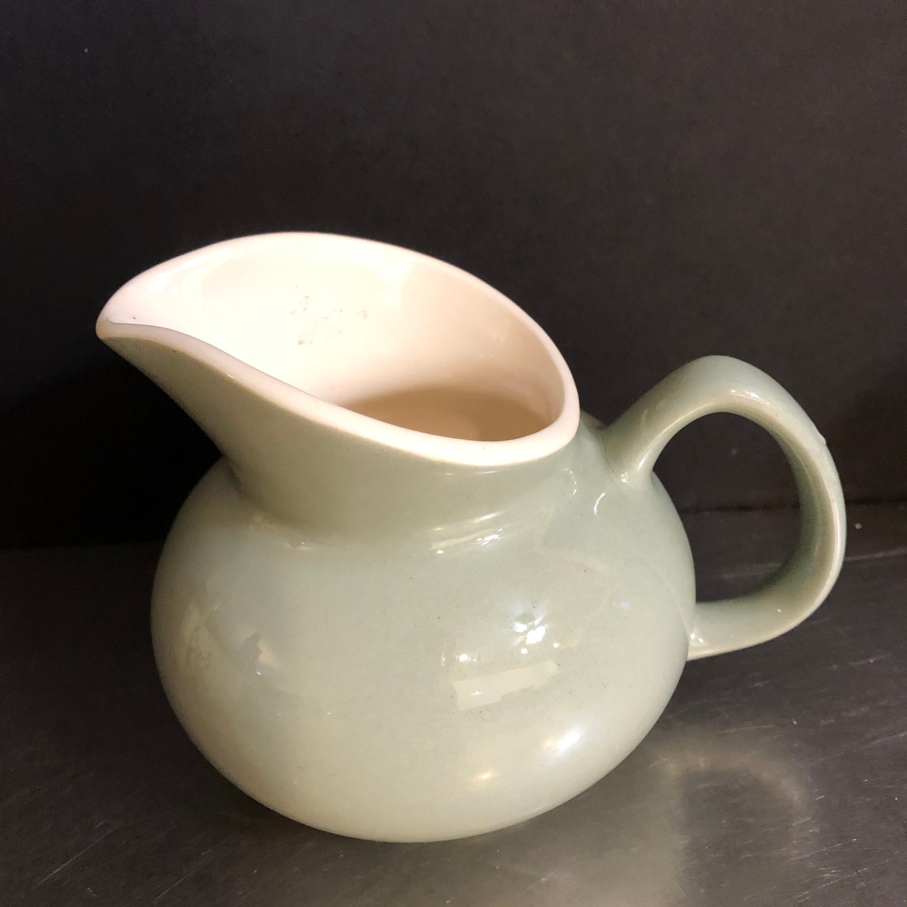 Sugar Bowl Creamer Set 2 Lidded Mid Century Modern Green White Etsy UK