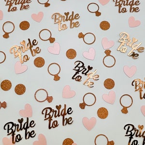 Hen Party Confetti, Bride to be Confetti, Engagement Confetti, Pink & Rose Gold Confetti