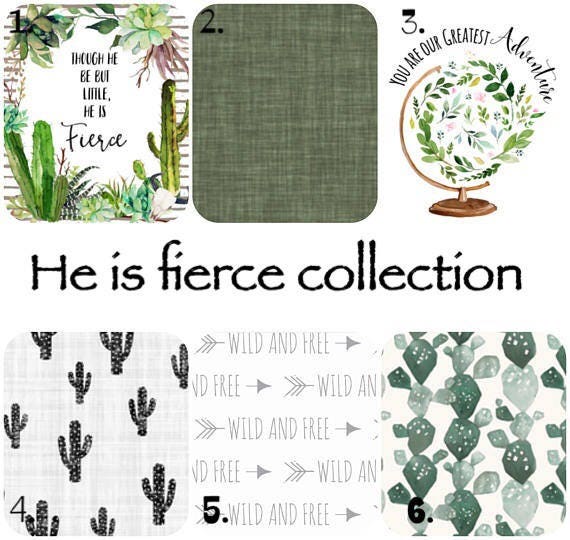cactus baby bedding boy