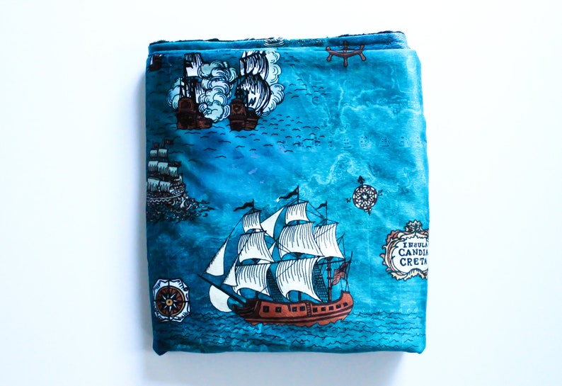 ocean waves and ships crib sheets and changing pads whales Pirate Ship /& Ocean nursery items blankets octopus
