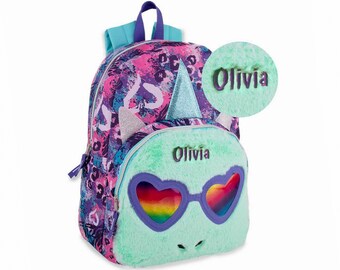 unicorn monogram backpack