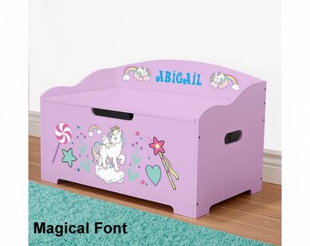unicorn toy bin
