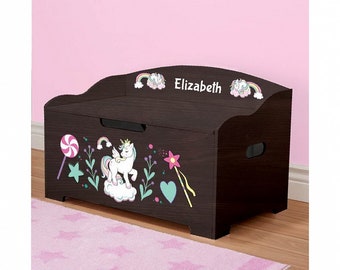 unicorn toy chest