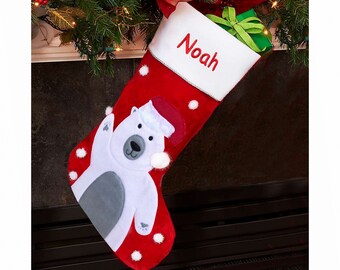 mama bear christmas stocking