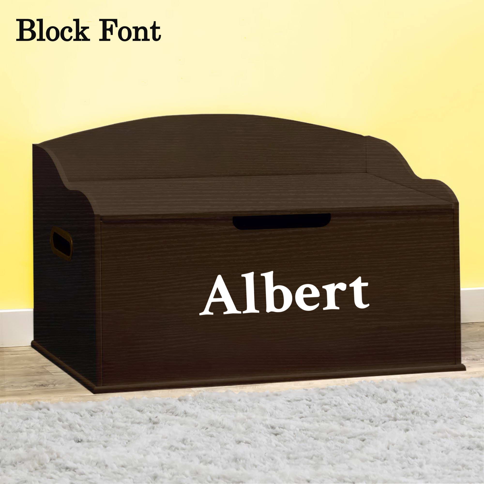 💖Buy 2 Free Shipping💖Personalized Signature Series Toy Box, Espresso - Boys