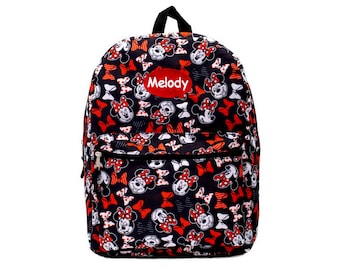 Personalized Minnie Mouse All Over Print Backpack - 16 Inch