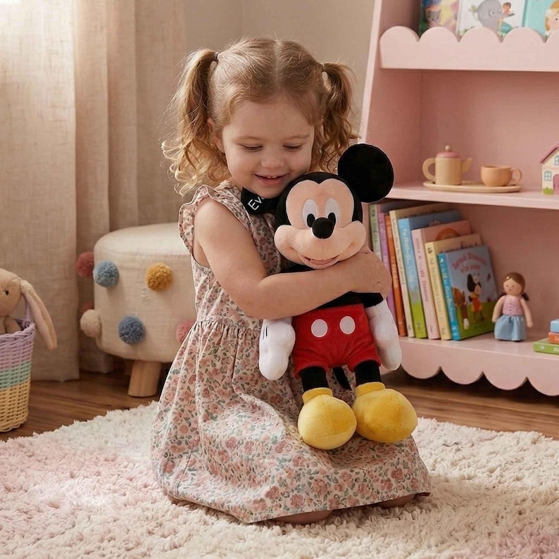 Peluche personalizado de Mickey Mouse de Disney (15,5 pulgadas) imagen 4