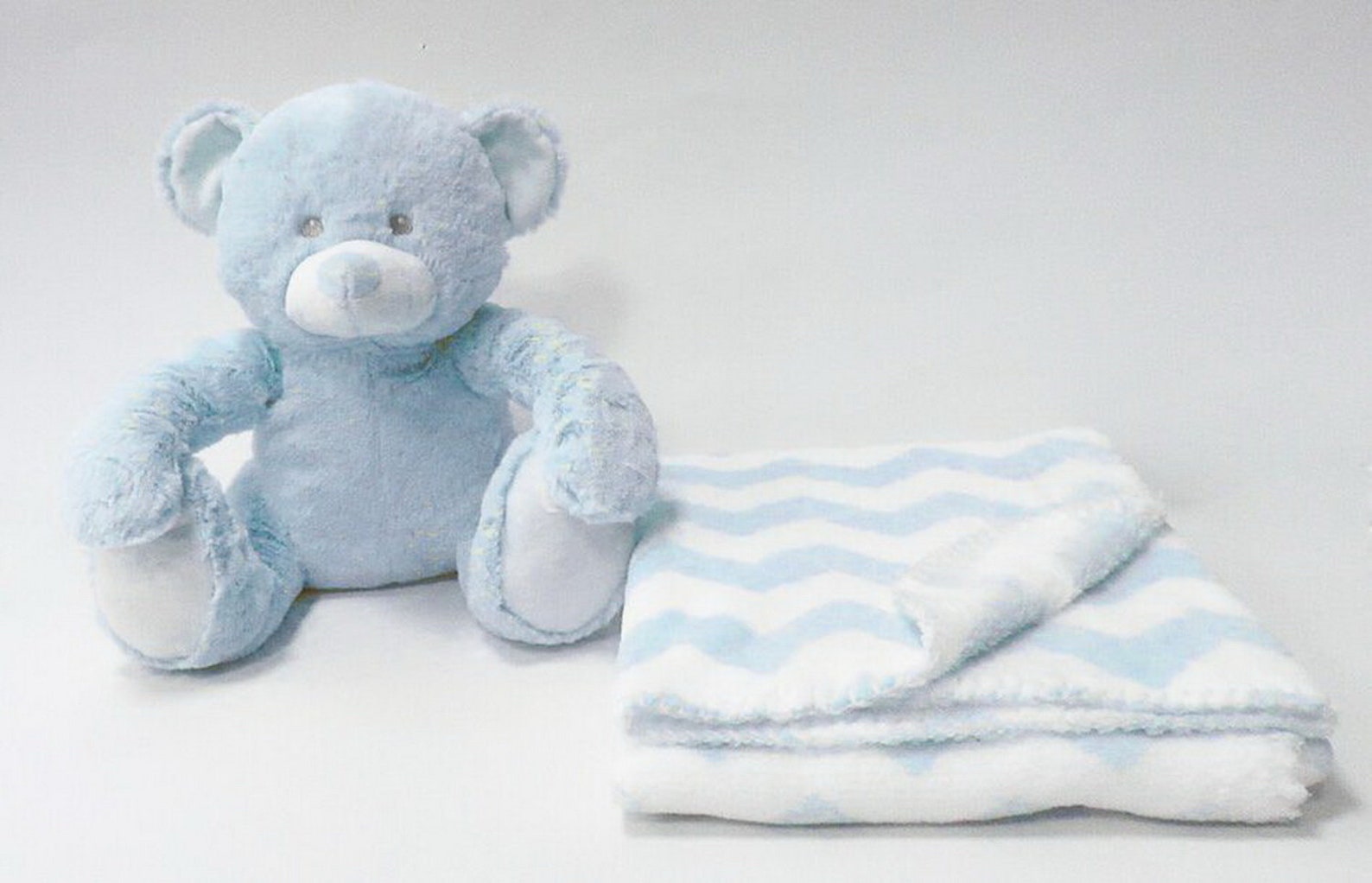 Personalized Dibsies Baby Teddy Bear & Blanket Set Blue Etsy