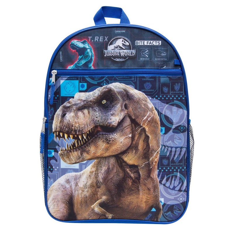 Personalized 16 Jurassic World Backpack With Bonus Lunch Etsy