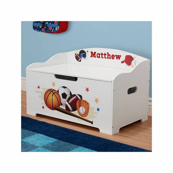 sports themed toy chest