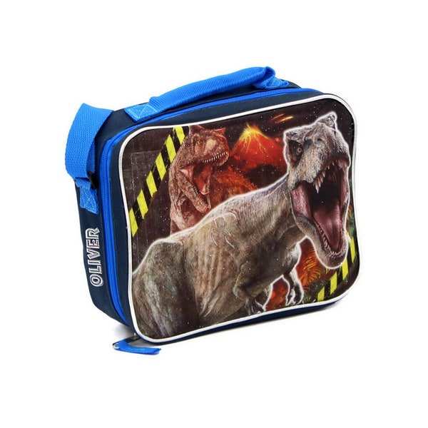 Personalized Jurassic World Insulated Lunch Bag with Strap
