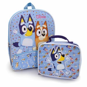 Personalized Bluey Backpack and Lunch Box Combo