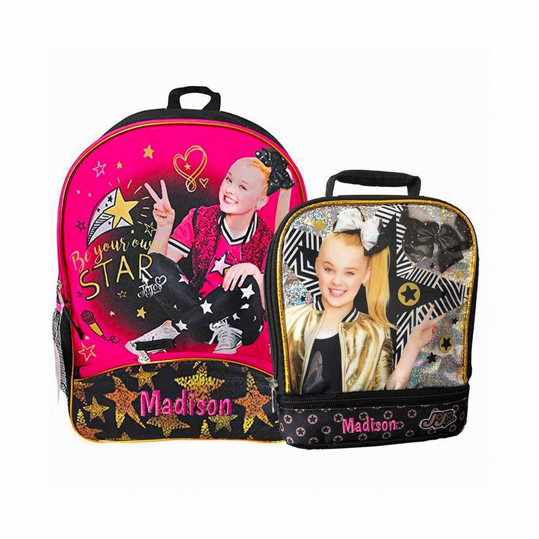 Personalized Jojo Siwa Backpack and Lunch Bag Combo be Your Own Star Combo Etsy