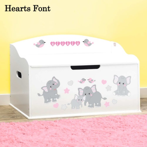 Personalized Dibsies Creative Wonders Dinosaurs Toy Box Blue Etsy