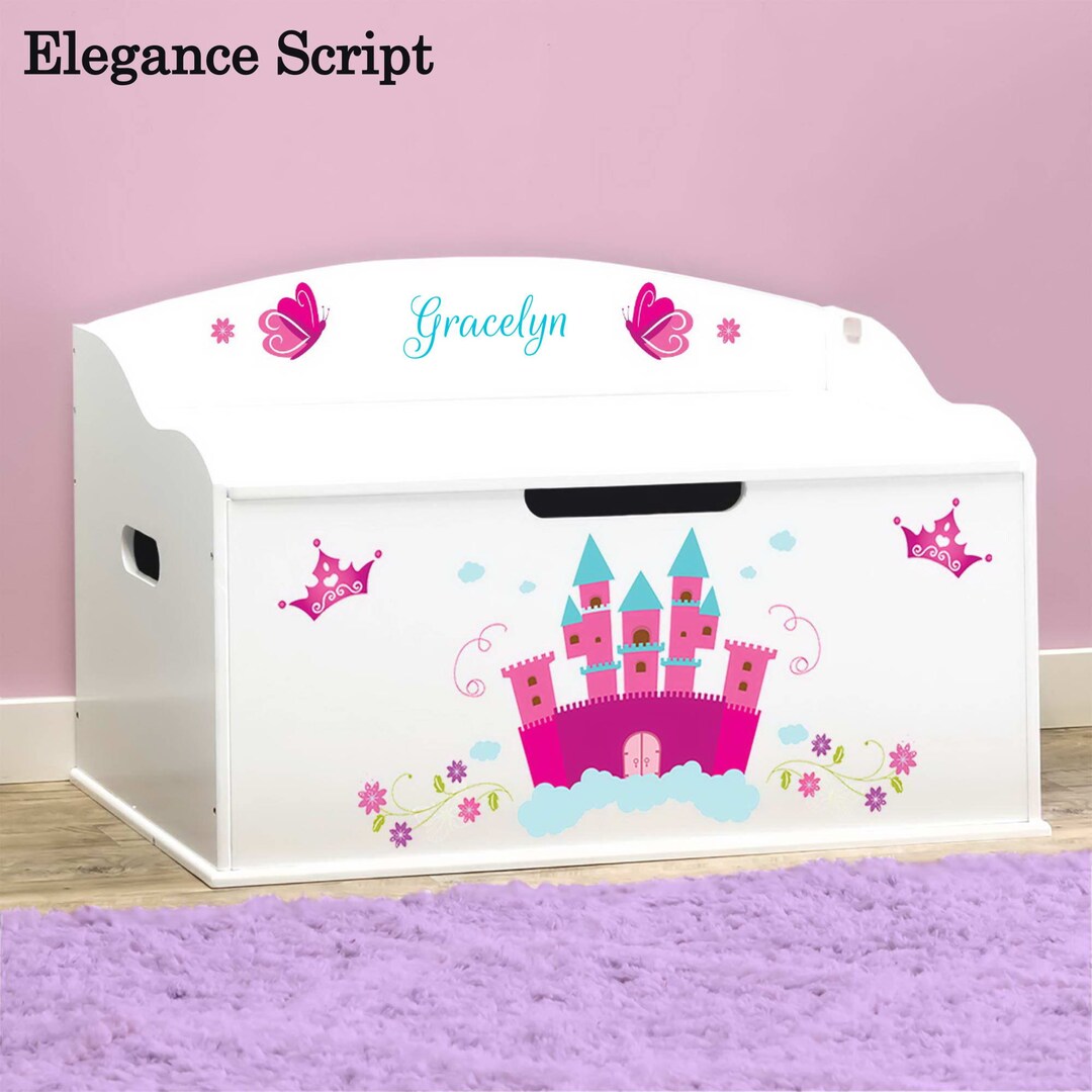Personalized Creative Wonders Unicorns & Rainbows Toy Box