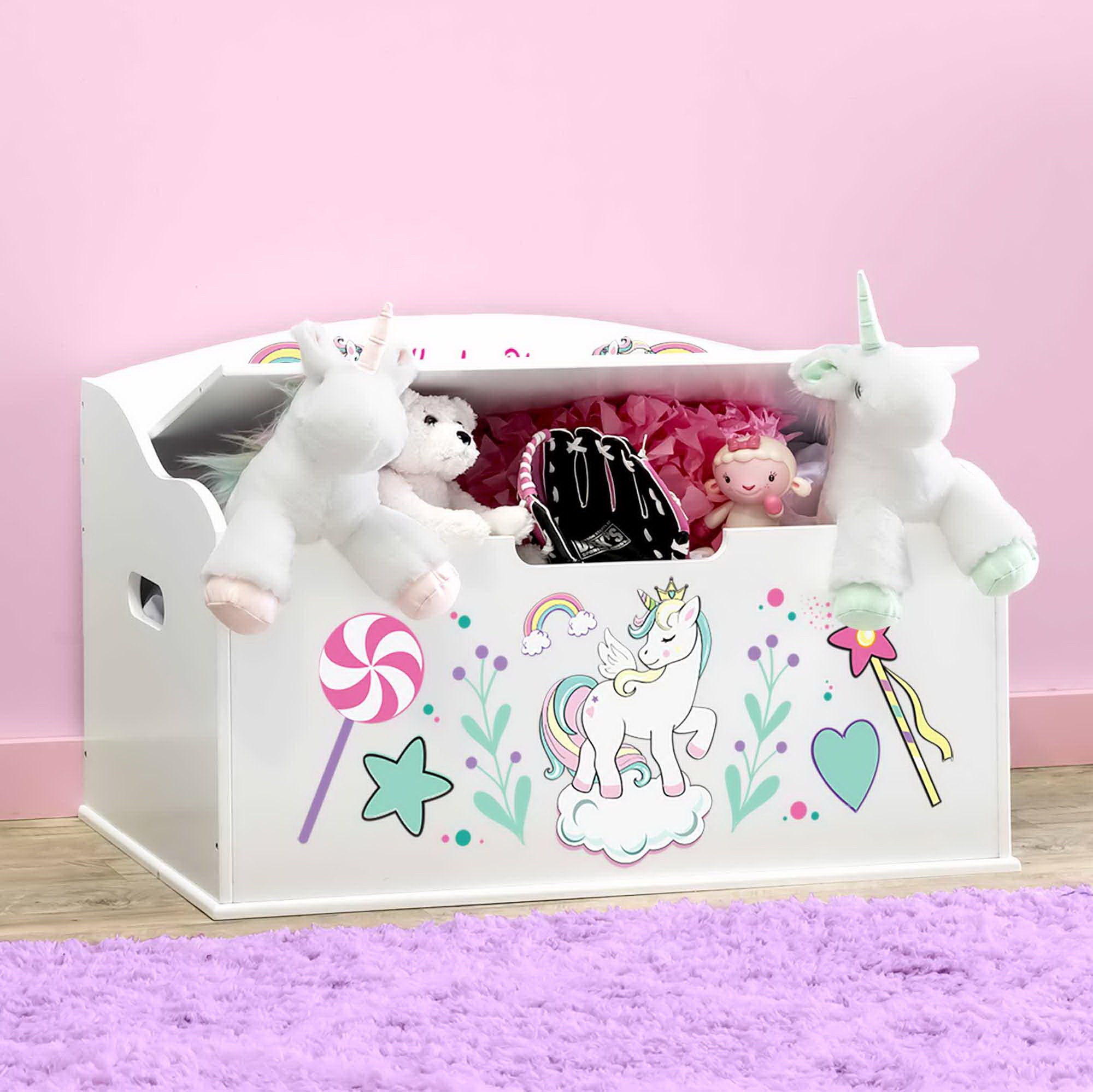 Personalized Dibsies Creative Wonders Unicorns & Rainbows Toy Box