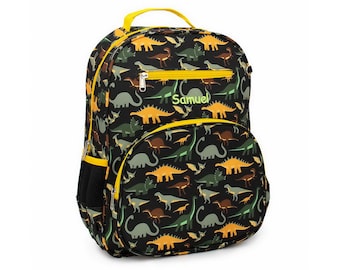 Personalized Multicolor Dinosaur Adventure Collection Backpack