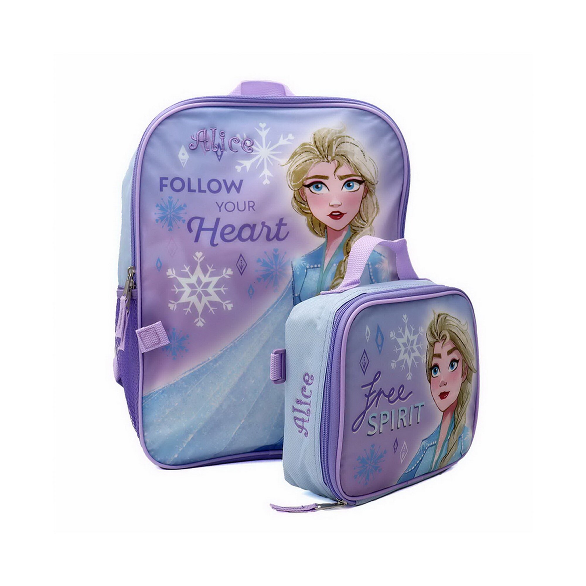 Frozen 16 inch Backpack 4-piece Set with lunch box for girls