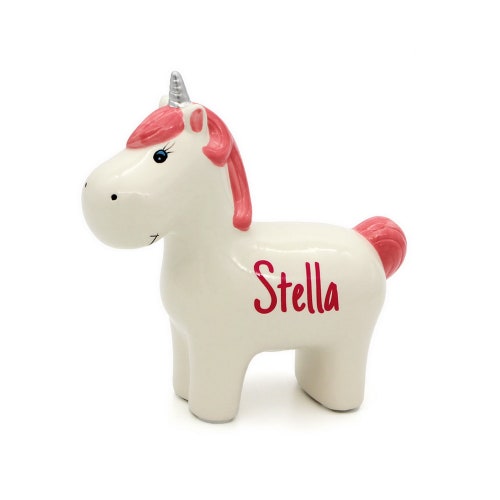 Personalized Unicorn Piggy Bank