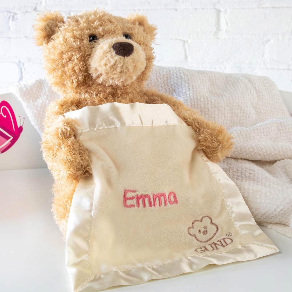 Personalized Gund Peek a Boo Bear