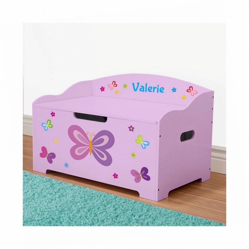 Personalized Dibsies Modern Expressions Themed Toy Box | Etsy
