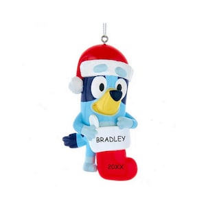 Personalized Licensed Bluey Christmas Ornament