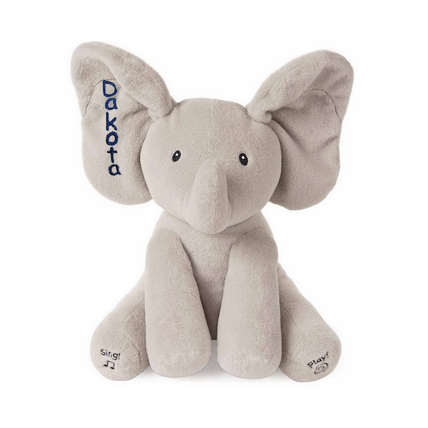 Personalized Gund Flappy the Peek A Boo Elephant