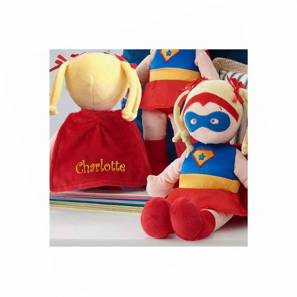 Personalized Dibsies Super Hero Doll - Blonde, 14 Inch