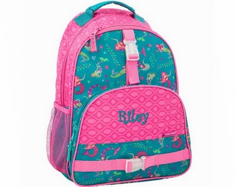 mermaid initial backpack