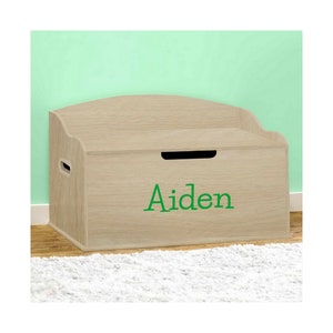 Personalized Dibsies Creative Wonders Signature Series Toy Box, Natural - Boys