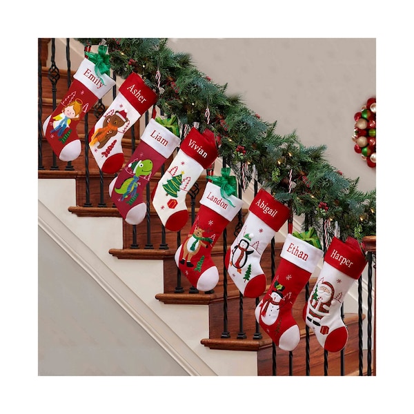 Personalized Holiday Christmas Stocking