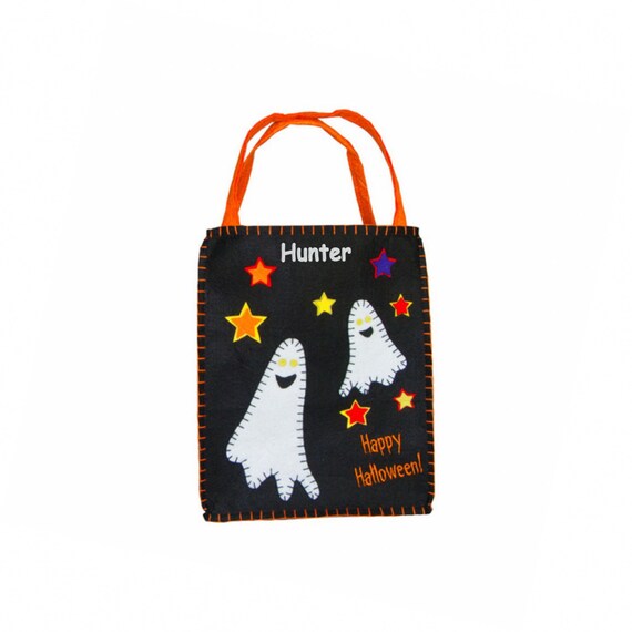 Favorite image 0 image 1 image 2 🔎zoom Personalized Ghosts at Dusk Trick or Treat Bag - Small