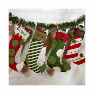 Personalized Whimsical Jester Stocking