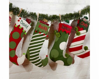 Personalized Whimsical Jester Stocking