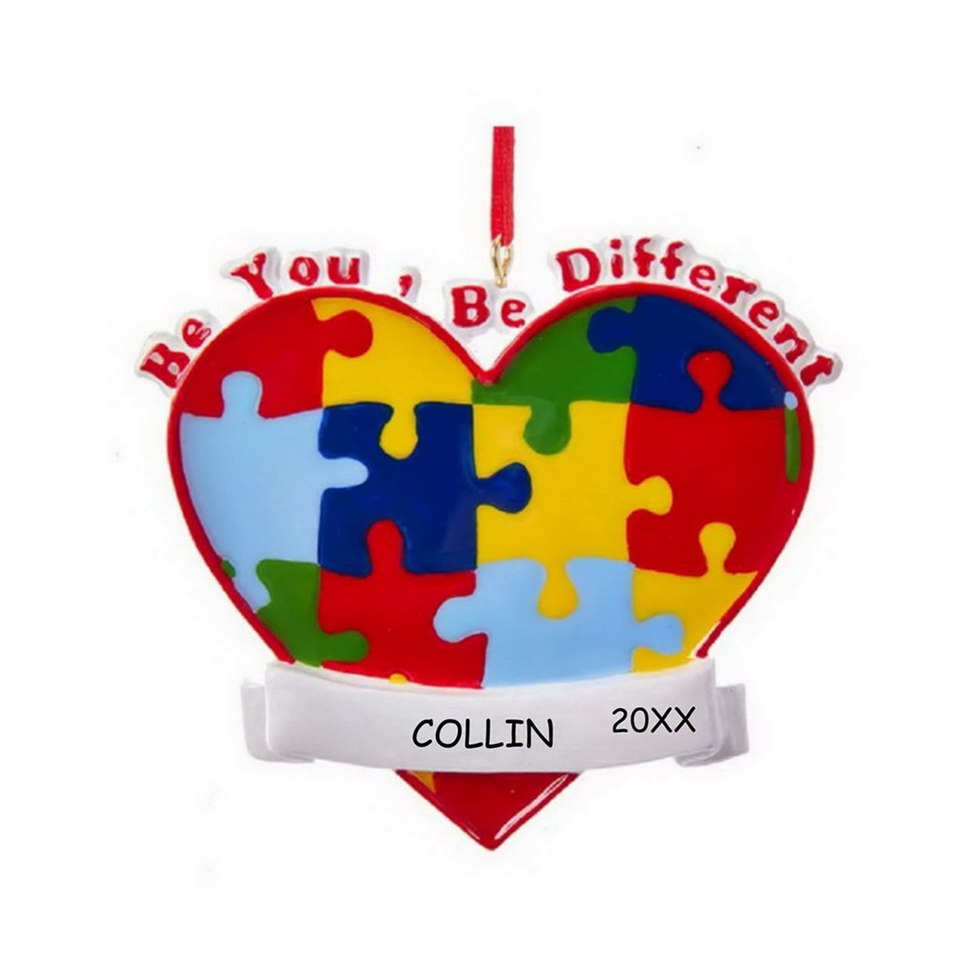 Personalized Autism Awareness Kids Christmas Ornament - Etsy
