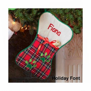 Personalized Dog Bone Stocking