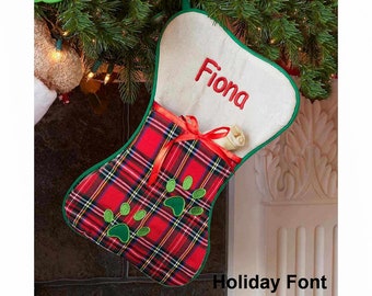 Personalized Dog Bone Stocking