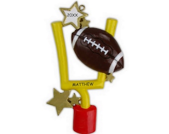 Personalized Football Sports Christmas Ornament