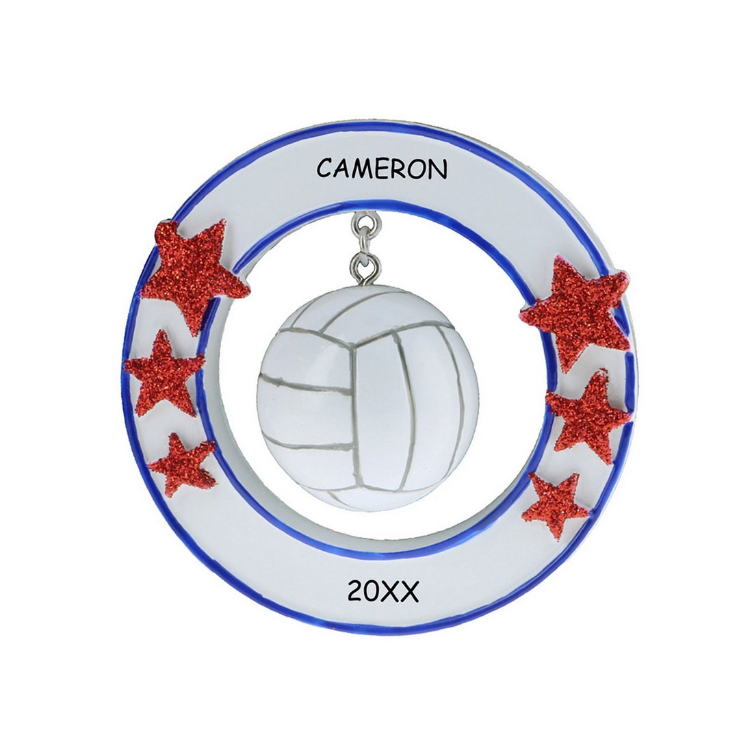 Personalized Volleyball Sports Christmas Ornament Etsy