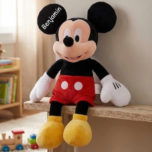 Peluche personalizado de Mickey Mouse de Disney (15,5 pulgadas) imagen 2