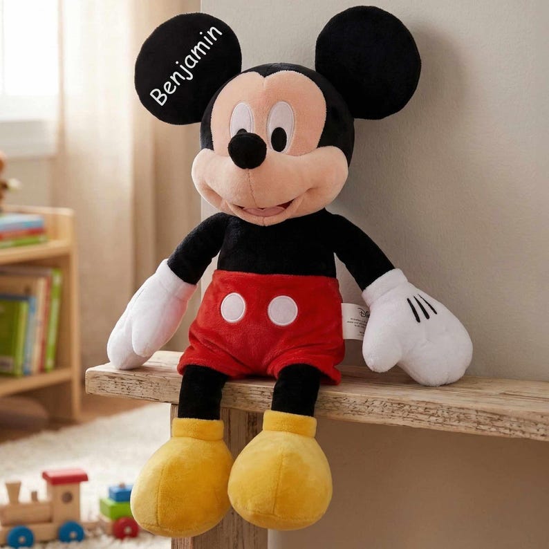Peluche personalizado de Mickey Mouse de Disney (15,5 pulgadas) imagen 2